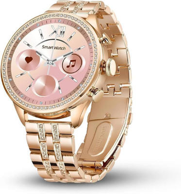 ZARRY Gen9 Calling Smartwatch for girls ladies with golden chain and pink strap Smartwatch(Golden Strap, Freesize)