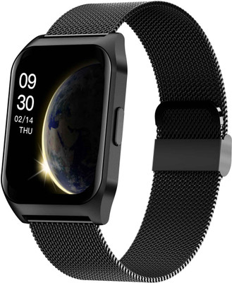 French Connection French Connection Smart Man Full Touch Smartwatch with Mesh Band - E17-A Smartwatch(Black Strap, Free Size)