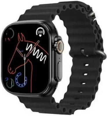 RKLS Smartwatch T800 Bluetooth Calling, Women's Edition, AI Voice Assistant Smartwatch(black Strap, Free Size)