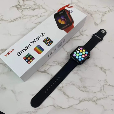 GUGGU T55_Q_184_Smart Watch Camera and Activity Tracker with Sim & SD Card Support Smartwatch(Black Strap, Free Size)