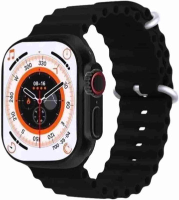 zdea T800 ultra smart watch with wireless charging Smartwatch(BLACK Strap, Free Size)
