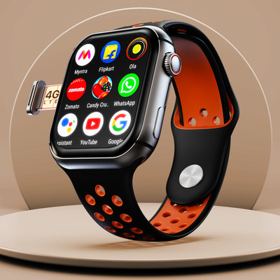 Fire-Boltt Dream WristPhone - 4G SIM/LTE/WiFi, Android OS, Play store unlimited apps, GPS Smartwatch(Fusion Flicker Strap, Free Size)