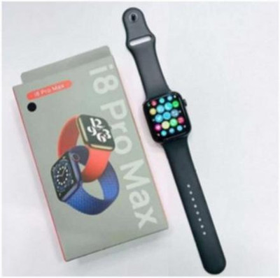 Raysx I8 Pro Max Calling With Android & IOS Smartwatch(Black Strap, Free)
