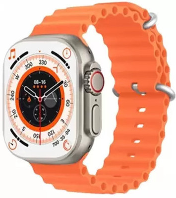 NIRWAN SALES T800 ULTRA Smartwatch(Orange Strap, FREE SIZE)