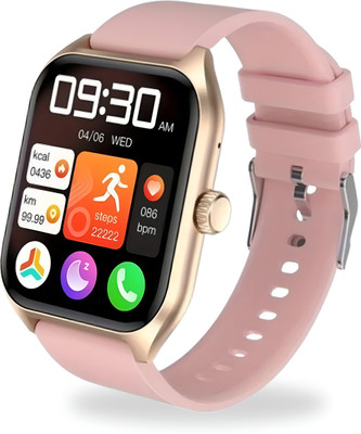 WauroNix SmartFit Active Pro Smartwatch(PINK Strap, FREE SIZE)