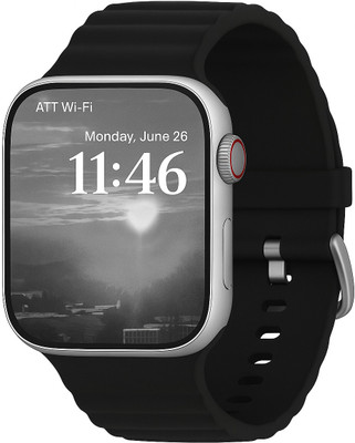 Satyam TRADERS (BLACK) ULTAR SMART WATCH with wireless charging smart watch Smartwatch(Black Strap, Free)