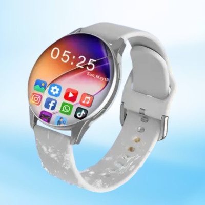 itup Smartwatch Silver with Bluetooth Calling & AMOLED Display-01 Smartwatch(SILVER Strap, Free Size)