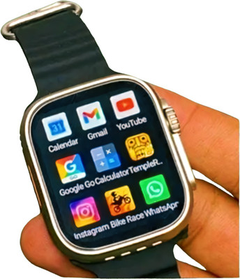 Techfly T800 Ultra Pro Edition smart watch with WiFi GPS SIM card 5G ultra watch Smartwatch(Black Strap, Free Size)