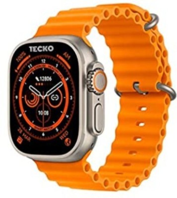 VINJURI T800 Ultra [GPS + Cellular 49 mm] Smart Watch Rugged Titanium Case_14 Smartwatch(Orange Strap, Free size)