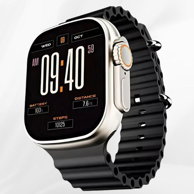 jinzs T800 Ultra Smart Watch Smartwatch(Black Strap, FREE)