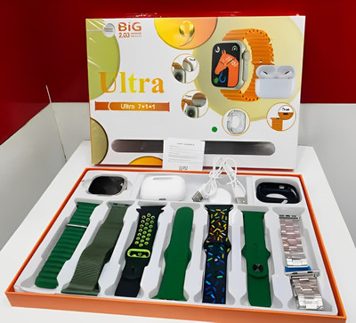 S2D Presents Combo of Ear buds Pro With Latest Ultra 8 Smartwatch(Multicolors Strap, Free size)