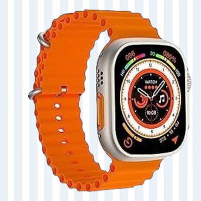 KadWaniya T800 Ultra Smart Watch With bluetooth calling Smartwatch(Orange Strap, 49MM)