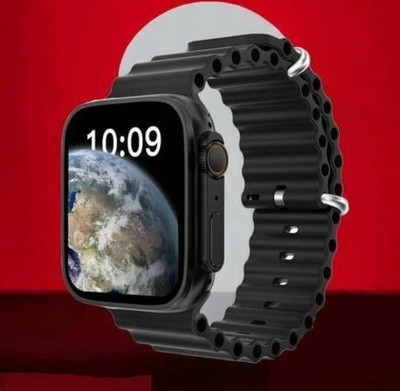 Vsh T800 Ultra Smart Watch & Wireless Charger Smartwatch Smartwatch(BLACK Strap, FREE SIZE)