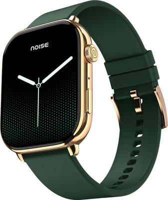 Noise Icon 4 with Stunning 1.96'' Display, Metallic Finish, BT Calling Smartwatch(Forest Green Strap, Regular)