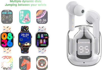 SSVOCATIONPOINT Combo Pack Metal Body Smart Watch With A1+ Sound Touch one more Product V5.3 Smartwatch(Black Strap, Free Size)