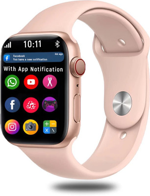 VYGHA COLLECTION T55 pink smartwatch s8 for men & women Compatible with iOS and Android Smartwatch(Pink Strap, Free Size)