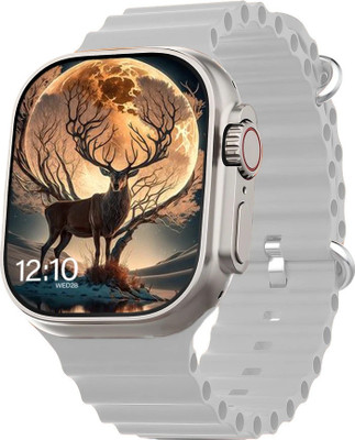 TechElectro T800 Ultra Bluetooth calling, Multiple Watch Faces,Sleep Monitor, Camera. game Smartwatch(Gray Titanium Strap, 1.83 Inch Large Sunlight Proof Display)