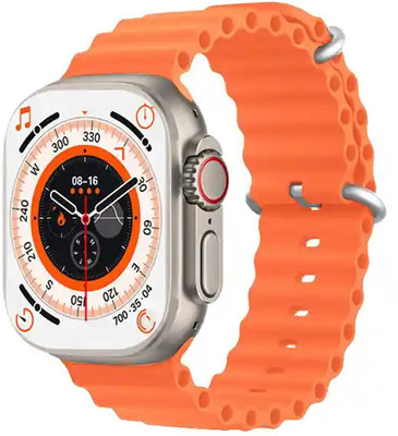 Wookt Bluetooth Calling 4G Smart watch T800 Smartwatch(Orange Strap, Free Size)