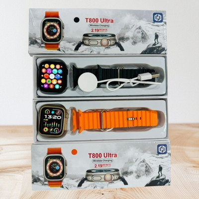 KadWaniya T800 Ultra Smart Watch With bluetooth calling Smartwatch(Orange Strap, 49MM)