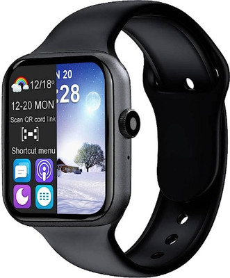 TAXTURE T500 Smart Watch Bluetooth Calling Full Touch Display T115 Smartwatch(Black Strap, Free Size)