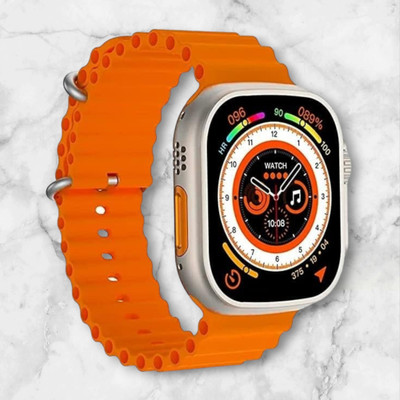 KadWaniya T800 Ultra Smart Watch With bluetooth calling Smartwatch(Orange Strap, 49MM)