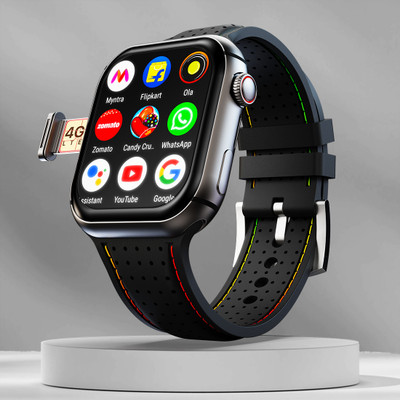 Fire-Boltt Dream WristPhone - 4G SIM/LTE/WiFi, Android OS, Play store unlimited apps, GPS Smartwatch(Midnight Grace Strap, Free Size)