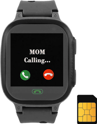 Sekyo S2 Calling Smartwatch for Kids, SOS, Location, Tracking Smartwatch(Black Strap, Parent Control, 3 Days Battery, Class Mode, Safety watch for kids, Family Alert)