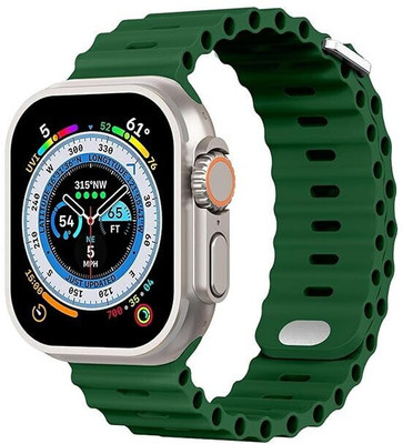 wipix T800 Ultra smart Watch & Warless Charger Bluetooth Calling Smartwatch(GREEN Strap, Free Size)