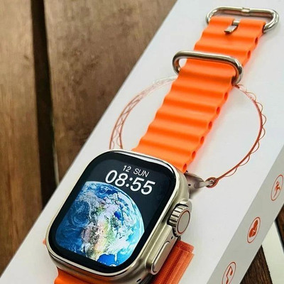 zdea T800 Ultra Smartwatch Series 8 with Bluetooth , Fitness & HD Display Smartwatch(ORANGE Strap, FREE SIZE)