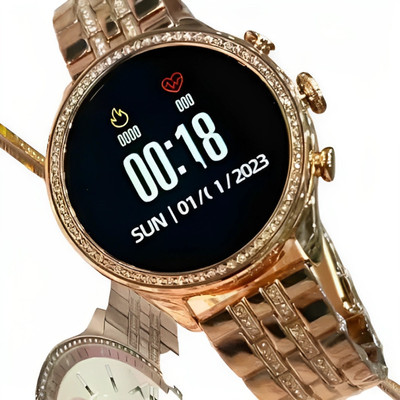 MBS Gen 9 diamond edition smartwatch with 2 strap calling feature Smartwatch Smartwatch(Rose Gold, Light Pink Strap, 49)