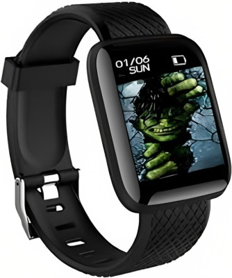 Octomate M1 Bluetooth Smart watch | Call reminder, SpO2 | Sports Modes & Sleep Monitor Smartwatch(Black Strap, Regular)