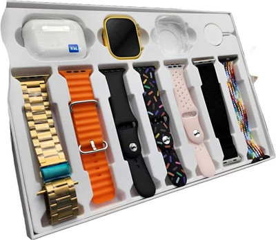 EVAAENTERPRISES Multicolor 7 Strap Watch with Earbud Smartwatch(Multicolor Strap, free)