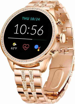 MELZRON Gen 9 Smart Watch Wireless Charging Bluetooth Calling Touch Screen Smartwatch(Golden Strap, Freesize)