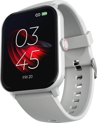 beatXP Marv Neo 1.85'' HD Display Bluetooth Calling , Health Tracking & IP68 Smartwatch(Ice Silver Strap, Free Size)