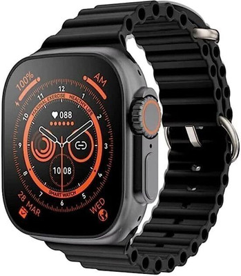 TechElectro S_T800 Ultra Smart Watch 1.9” (48 mm) Display Bluetooth Calling HD Smartwatch(Black Strap, Free Size)