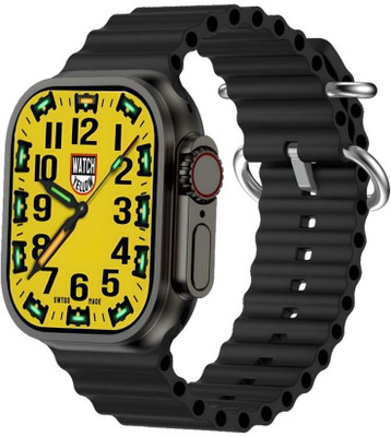 FORTUNATE T800 ultra Full Touch screen Bluetooth Calling Series 8 For Men & Women Smartwatch(Black Strap, Free)