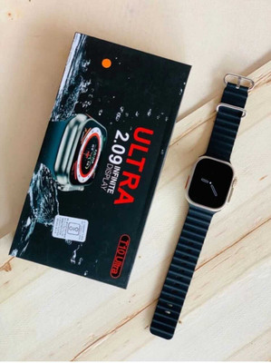 EVAAENTERPRISES BLACK SMARTWATCH WITH AMOLED DISPLAY Smartwatch(BLACK Strap, free size)