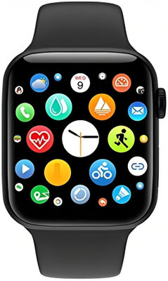 Wrixty T500 Bluetooth Calling Touch Watch Fitness Health Sports Music Smartwatch(Black Strap, Free Size)