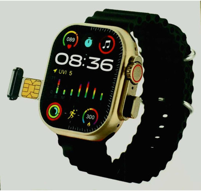 Fuziqra al ai New A10 4g smartwatch 4G SIM/LTE/WiFi, Android OS with selfi camera Smartwatch Smartwatch(Black Strap, Free)