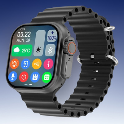 KadWaniya T800 Ultra Smart Watch With bluetooth calling Smartwatch(Black Strap, 49MM)