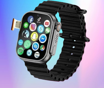 Vinayak PulseWave Smart Band Watch T500 T800 Men BT Call X8 Ultra Smartwatch(Black Strap, Free Size)