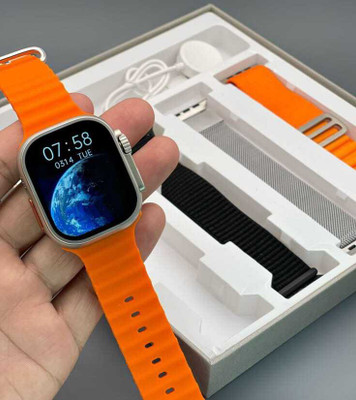 ABHINANDAN T800 Ultra Smart Watch Series 8 ORANGE522 Smartwatch(ORANGE Strap, FREESIZE)