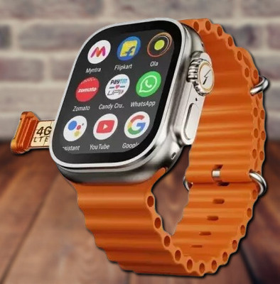 STAR A17 T10 Watch Ultra Orange Smartwatch Smartwatch(Orange Strap, Free Size)
