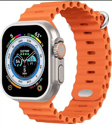 Tarido t800 ultra smartwatch amoled smartwatch smart watch under 1000 Smartwatch(ORANGE Strap, FREE SIZE)