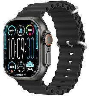 TECHMAZE T10 Ultra Edition smart watch with WiFi GPS 4G Wireless Charger S10 Smartwatch(Black Strap, Free Size)