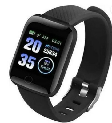 VIGIL D-116 Smartwatch(Black Strap, Free)