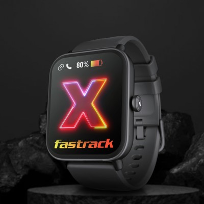 Fastrack Revoltt X|1.83'' HD Display|SingleSync BT Calling|Advanced Chipset|Calculator Smartwatch(Black Strap, Free Size)