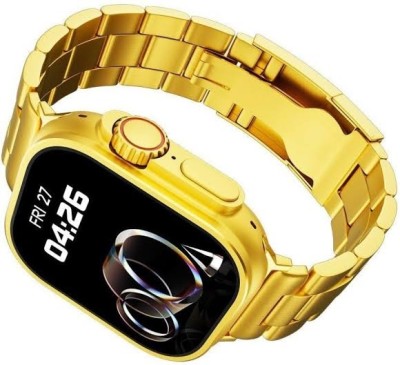 USC S9 Ultra Max Smartwatch(Gold Strap, Free Size)