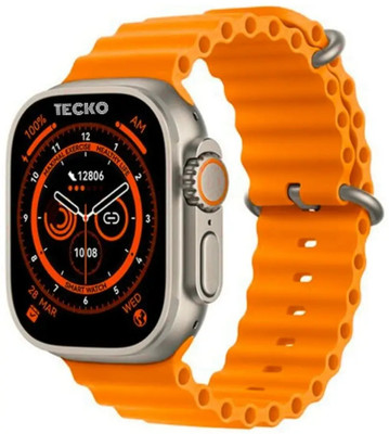 chirag enterprises 8 Ultra Max Smart Watch Metal Strap Display, Bluetooth Calling Health Monitoring Smartwatch(orange Strap, 1.99 Inch)