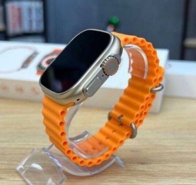 Prahar galaxy T800 ULTRA Smart Watch No sim card Opetion Smartwatch NO sim card MAX 20 Smartwatch(ORANGE Strap, FREE SIZE)